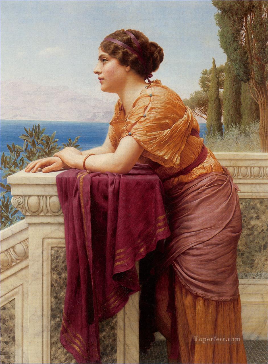 The Belvedere Neoclassicist lady John William Godward Oil Paintings
